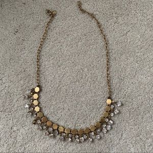 Gold bejeweled necklace